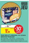 Pain grillé l'original au levain - BRIOCHE PASQUIER en promo chez Intermarché Poitiers à 1,39 €