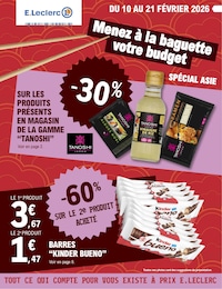 Prospectus E.Leclerc à Marzy, "Menez à la baguette votre budget", 48 pages, 10/02/2026 - 21/02/2026
