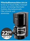 Filterkaffeemaschine CM1218 von  im aktuellen V-Markt Prospekt für 22,99 €