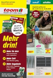 Zaun im toom Baumarkt Prospekt in Weinheim Aktueller toom Baumarkt Prospekt mit Zaun, "Respekt, wer's selber macht.", Seite 1
