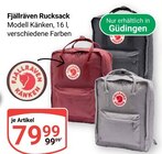 Rucksack Angebote von Fjällräven bei GLOBUS St. Ingbert für 79,99 €