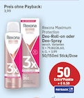 Maximum Protection Deo-Roll-on oder Deo-Spray von Rexona für 3,99 € bei E center im Angebot Maximum Protection Deo-Roll-on oder Deo-Spray von Rexona im aktuellen E center Prospekt