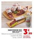 Saucisson sec à U Express dans Saint-Martin-de-Boscherville