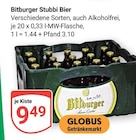 GLOBUS - Stubbi Bier Angebot im Prospekt Stubbi Bier bei GLOBUS im Prospekt "" für 9,49 €