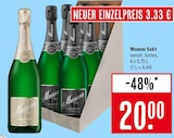 Sekt im Angebot bei Marktkauf in Tübingen Sekt Angebote von Mumm bei Marktkauf Tübingen für 3,33 €
