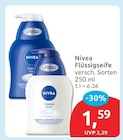 Flüssigseife von Nivea für 1,59 € bei budni im Angebot Flüssigseife von Nivea im aktuellen budni Prospekt