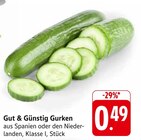Gurken bei E center im Groß-Zimmern Prospekt für 0,49 €