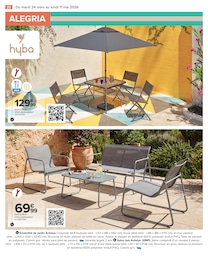 Prix et réduction Parasol dans le prospectus Carrefour en cours Offre Parasol dans le catalogue Carrefour du moment à la page 22