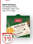 Kaffeepads Angebote von Melitta bei GLOBUS Hürth für 1,99 €