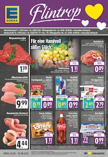 EDEKA Prospekt der Woche "Aktuelle Angebote" Seite 1, 25.08.2025 bis 30.08.2025 für Goch Aktueller EDEKA Prospekt "Aktuelle Angebote" Seite 1 von 24 Seiten für Goch