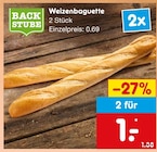 Weizenbaguette bei Netto Marken-Discount im Prospekt "" für 1,00 €