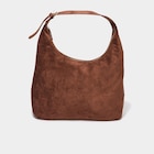Sac effet suédine zippé grand format marron femme - La Halle Sac effet suédine zippé grand format marron femme à 25,99 € dans le catalogue La Halle