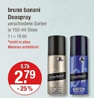 Deospray von bruno banani im aktuellen V-Markt Prospekt für 2,79 €