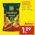Chipsfrisch Angebote von funny-frisch bei Netto Marken-Discount Bremerhaven für 1,29 €