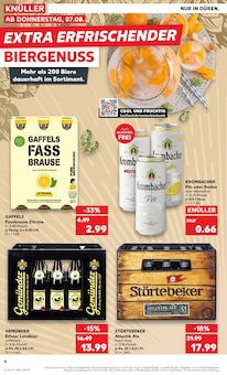 Krombacher im Kaufland Prospekt "EXTRA-ANGEBOTE" mit 8 Seiten (Bergheim)