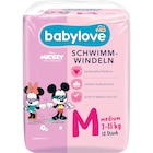 Schwimmwindeln Disney Gr. Medium (7-11 kg) im Angebot bei dm-drogerie markt in Bremen Schwimmwindeln Disney Gr. Medium (7-11 kg) Angebote von babylove bei dm-drogerie markt Bremen für 3,75 €