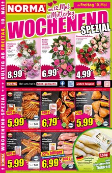 Blumenstrauß im Norma Prospekt "Mehr fürs Geld" mit 16 Seiten (Wolfsburg)