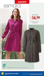 Prix et réduction Robe Femme dans le prospectus Lidl en cours Offre Robe Femme dans le catalogue Lidl du moment à la page 44