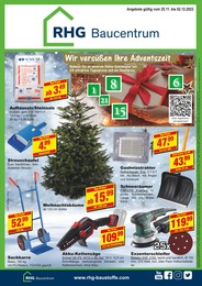 RHG Baucentrum Prospekt für Aue mit 8} Seiten RHG Baucentrum Prospekt für Aue: "Wir versüßen Ihre Adventszeit.", 8 Seiten, 25.11.2023 - 02.12.2023