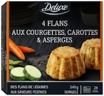 Mini flans festifs - 4 Flans à l'Artichaut, Cèpes & Marrons - DELUXE - Lidl à Reims Mini flans festifs - 4 Flans à l'Artichaut, Cèpes & Marrons - DELUXE en promo chez Lidl Reims à 2,79 €