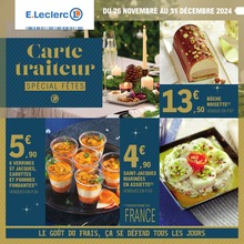 Catalogue Supermarchés E.Leclerc en cours à Saint-Jean-de-Monts et alentours, Carte traiteur SPÉCIAL FÊTES, 76 pages, 26/11/2024 - 31/12/2024