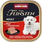 Nassfutter Hund mit Rind & Putenherzen im dm-drogerie markt Prospekt Nassfutter Hund mit Rind & Putenherzen von animonda VOM FEINSTEN im aktuellen dm-drogerie markt Prospekt für 0,95 €