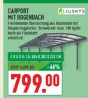 Carport mit Bogendach im Angebot bei Marktkauf in Münster Carport mit Bogendach Angebote von JUSKYS bei Marktkauf Münster für 799,00 €