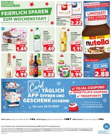 Nutella im Kaufland Prospekt "Aktuelle Angebote" mit 36 Seiten (Sankt Augustin)