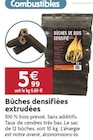 Bûches densifiées extrudées en promo chez LaMaison.fr Valence à 5,99 €