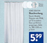 Duschvorhang Angebote von Home Creation bei ALDI SÜD Hof für 5,99 €