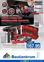 Aktueller i&M BauCentrum Baumärkte Prospekt in Tagewerben und Umgebung, "JETZT NEU BEI EINHELL: GEWERBLICHER GARANTIEGEWERBLICHER GARANTIE." mit 2 Seiten, 01.10.2025 - 31.10.2025