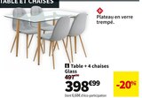 Conforama - ENSEMBLE CUISINE GLASS : offre du catalogue Promo ENSEMBLE CUISINE GLASS à 398,99 € dans le catalogue Conforama ""
