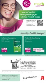 Aktueller mea - meine apotheke Apotheken Prospekt in Baddeckenstedt und Umgebung, "Unsere August-Angebote" mit 4 Seiten, 01.08.2025 - 31.08.2025
