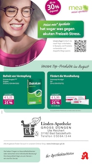 mea - meine apotheke Prospekt Unsere August-Angebote mit 4 Seiten
