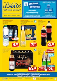 Netto Marken-Discount Prospekt für Mengen: "Gekühlte Getränke", 2 Seiten, 29.07.2024 - 03.08.2024