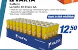 Longlife 40 Stück AA Angebote von Varta bei expert Herne für 12,50 €