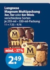 Magnum Multipackung von Langnese im aktuellen V-Markt Prospekt für 2,49 €