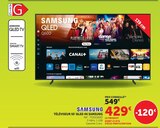 Téléviseur 55'' QLED 4K - Samsung - Hyper U à Alès Téléviseur 55'' QLED 4K - Samsung en promo chez Hyper U Alès à 429,00 €