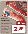 Südtiroler Markenspeck von R&S für 2,39 € bei combi im Angebot Südtiroler Markenspeck von R&S im aktuellen combi Prospekt
