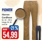 Herren-Cordhose im Angebot bei Kaufhaus Stolz in Bremerhaven Herren-Cordhose Angebote von PIONEER AUTHENTIC JEANS bei Kaufhaus Stolz Bremerhaven für 54,99 €