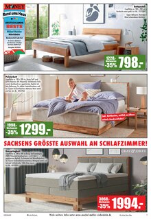 Bett im Möbel Mahler Siebenlehn Prospekt "KEINER SCHLÄGT DIE NUMMER 1 IN SACHSEN!" mit 16 Seiten (Chemnitz)