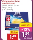 Butter im Netto Marken-Discount Prospekt Butter von Weihenstephan im aktuellen Netto Marken-Discount Prospekt für 1,29 €