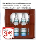 Harzer Bergbrunnen Mineralwasser Angebote bei GLOBUS Salzgitter für 3,49 €