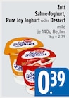 EDEKA Seeshaupt - Sahne-Joghurt Angebot im Prospekt Sahne-Joghurt bei EDEKA im Seeshaupt Prospekt für 0,39 €