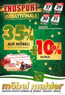 Aktueller Möbel Mahler Siebenlehn Prospekt (Dippoldiswalde, 16 Seiten zum blättern Möbel Mahler Siebenlehn Prospekt ENDSPURT RABATTFINALE mit 16 Seiten