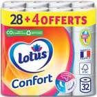 Papier hygiénique confort blanc x28 - LOTUS dans le catalogue Intermarché