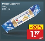 Pfälzer Leberwurst im Angebot bei Netto Marken-Discount in Gelsenkirchen Pfälzer Leberwurst Angebote bei Netto Marken-Discount Gelsenkirchen für 1,19 €