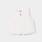 Gilet fausse fourrure sans manches blanc bébé fille dans le catalogue La Halle
