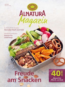 Aktueller Alnatura Prospekt "Alnatura Magazin" Seite 1 von 60 Seiten für Wiesbaden
