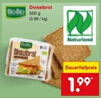 Dinkelbrot Angebote von BioBio bei Netto Marken-Discount Koblenz für 1,99 €